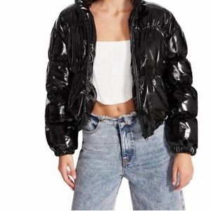 NWT BB Dakota Eden Jacket Shiny Black | Size XXL